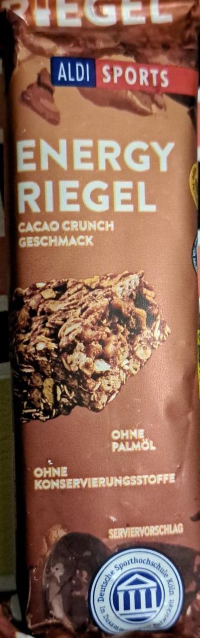 Fotografie - Energy Riegel cacao crunch Aldi Sports