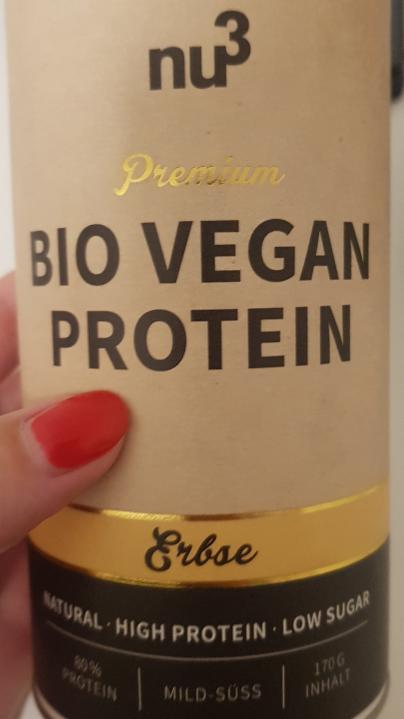 Fotografie - Premium Bio Vegan Erbsenprotein Nu3