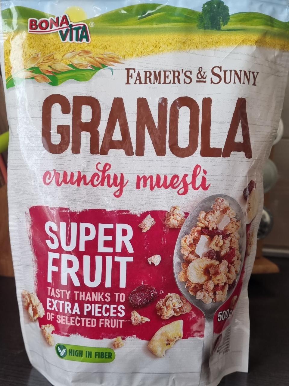 Fotografie - Granola super fruit Farmer´s & Sunny Bonavita