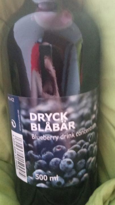 Fotografie - Blueberry drink concentrate Dryck Blåbär