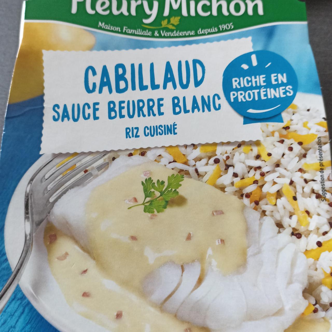 Fotografie - Cabillaud sauce beurre blanc riz cuisiné Fleury Michon