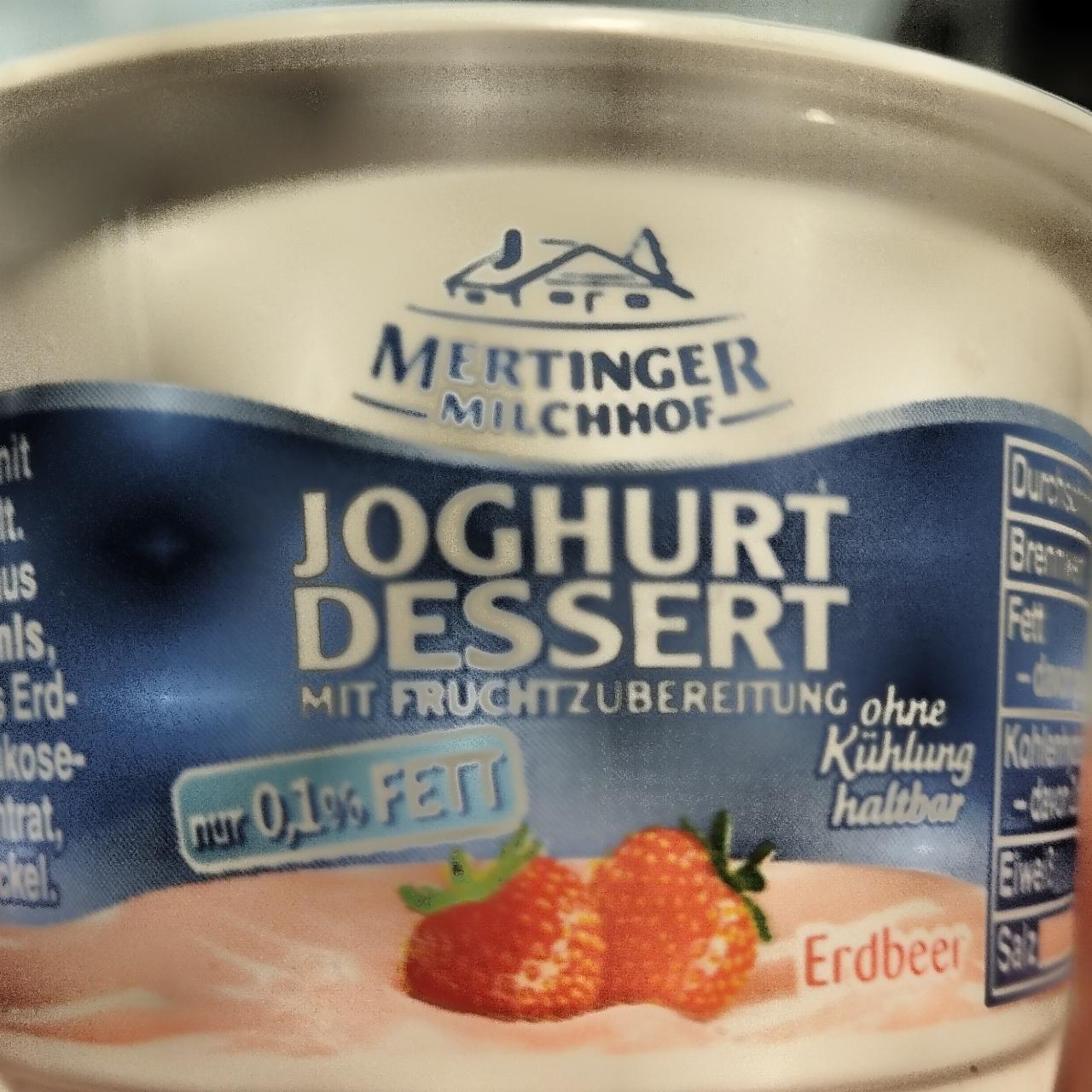 Fotografie - Joghurt dessert erdbeer Mertinger Milchhof
