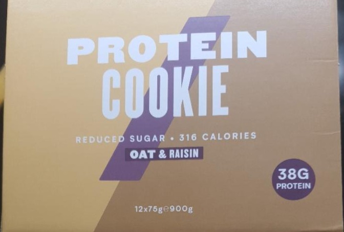 Fotografie - Protein Cookie Oatmeal & Raisin Myprotein
