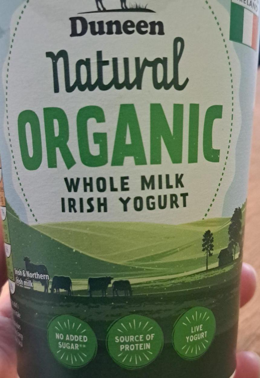 Fotografie - Natural organic whole milk Irish yogurt Duneen
