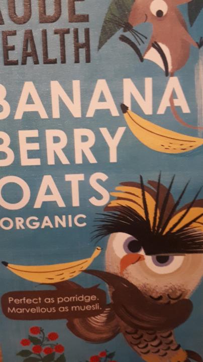 Fotografie - Organic Banana Berry Oats Rude Health