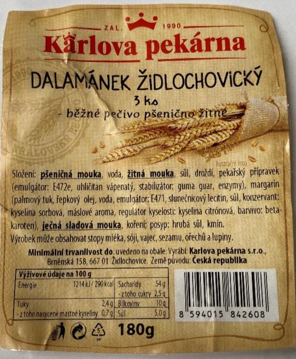 Fotografie - Dalamánek židlochovický Karlova pekárna