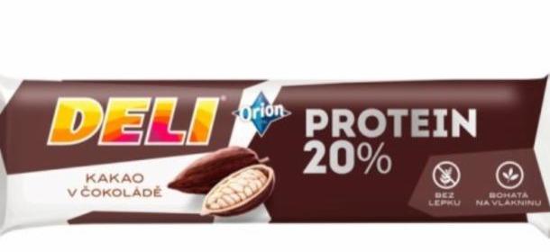 Fotografie - Orion Deli Protein 20% kakao v čokoládě