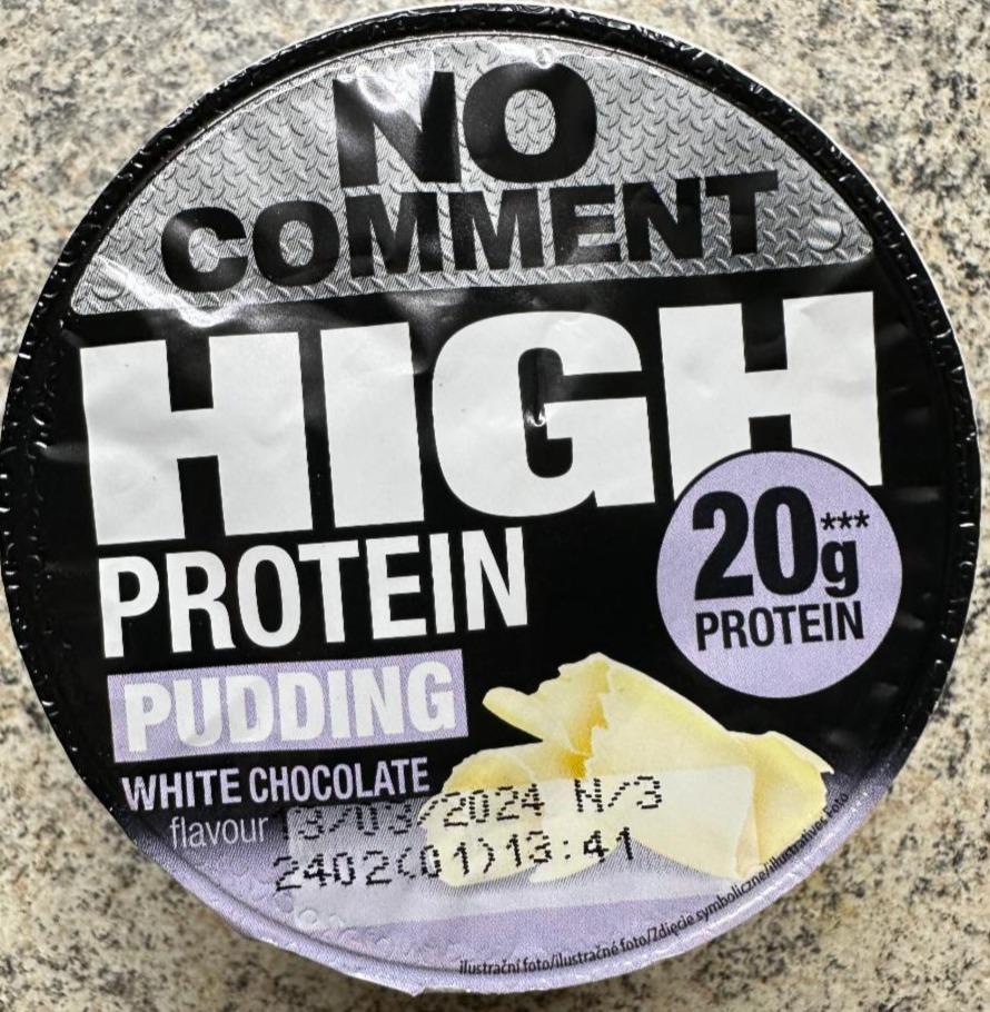 Fotografie - High protein pudding white chocolate flavour 20g protein No comment