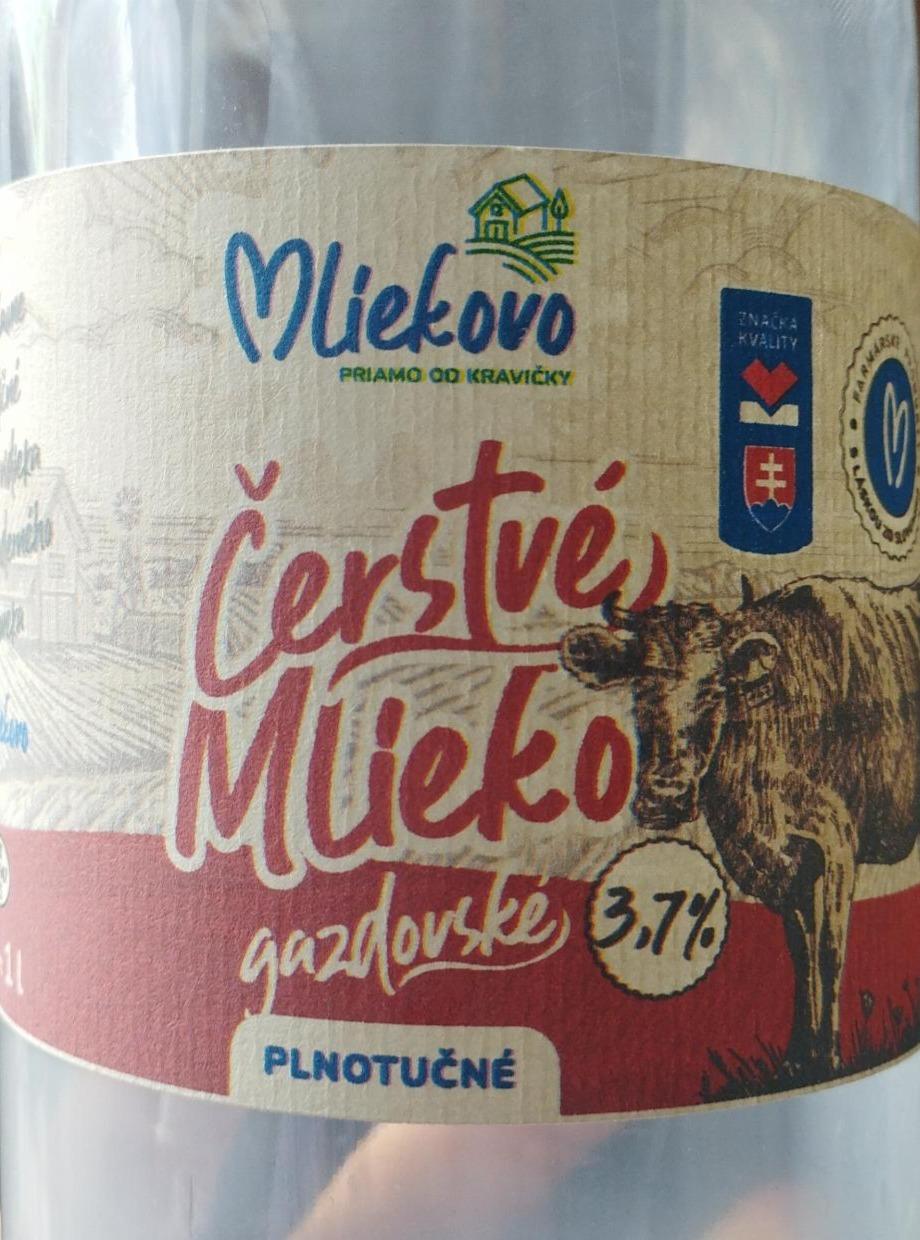 Fotografie - Čerstvé mlieko gazdovské 3,7% plnotučné Mliekovo