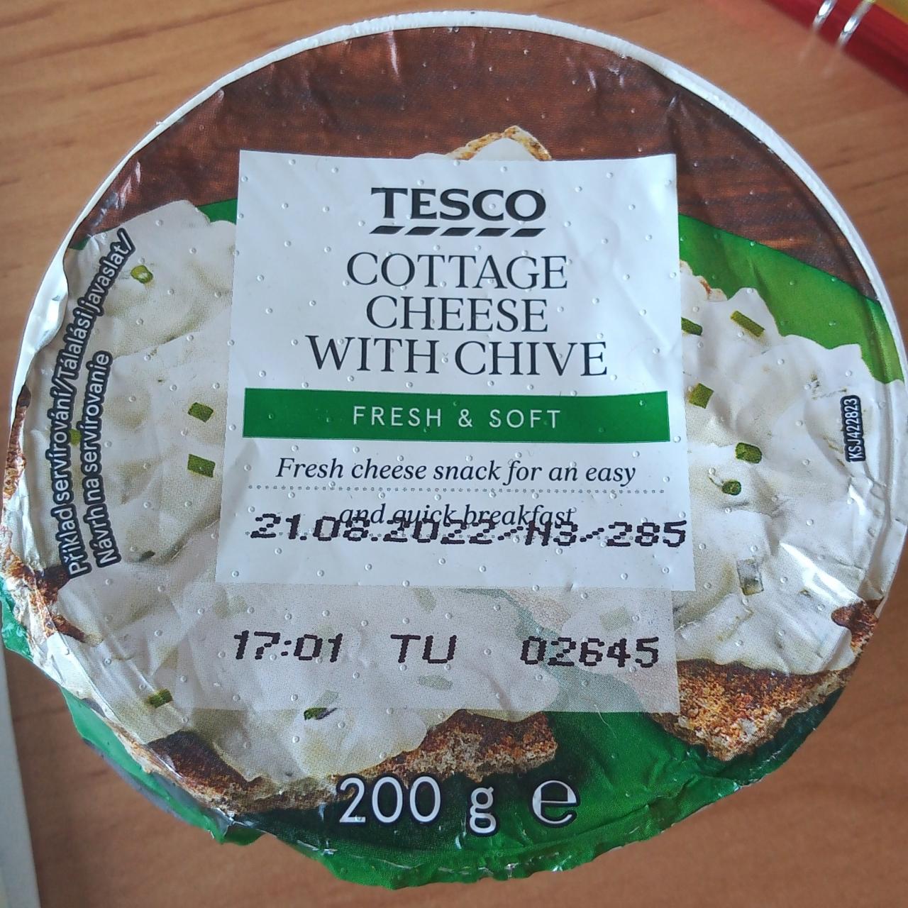 Fotografie - Cottage cheese with chive Tesco