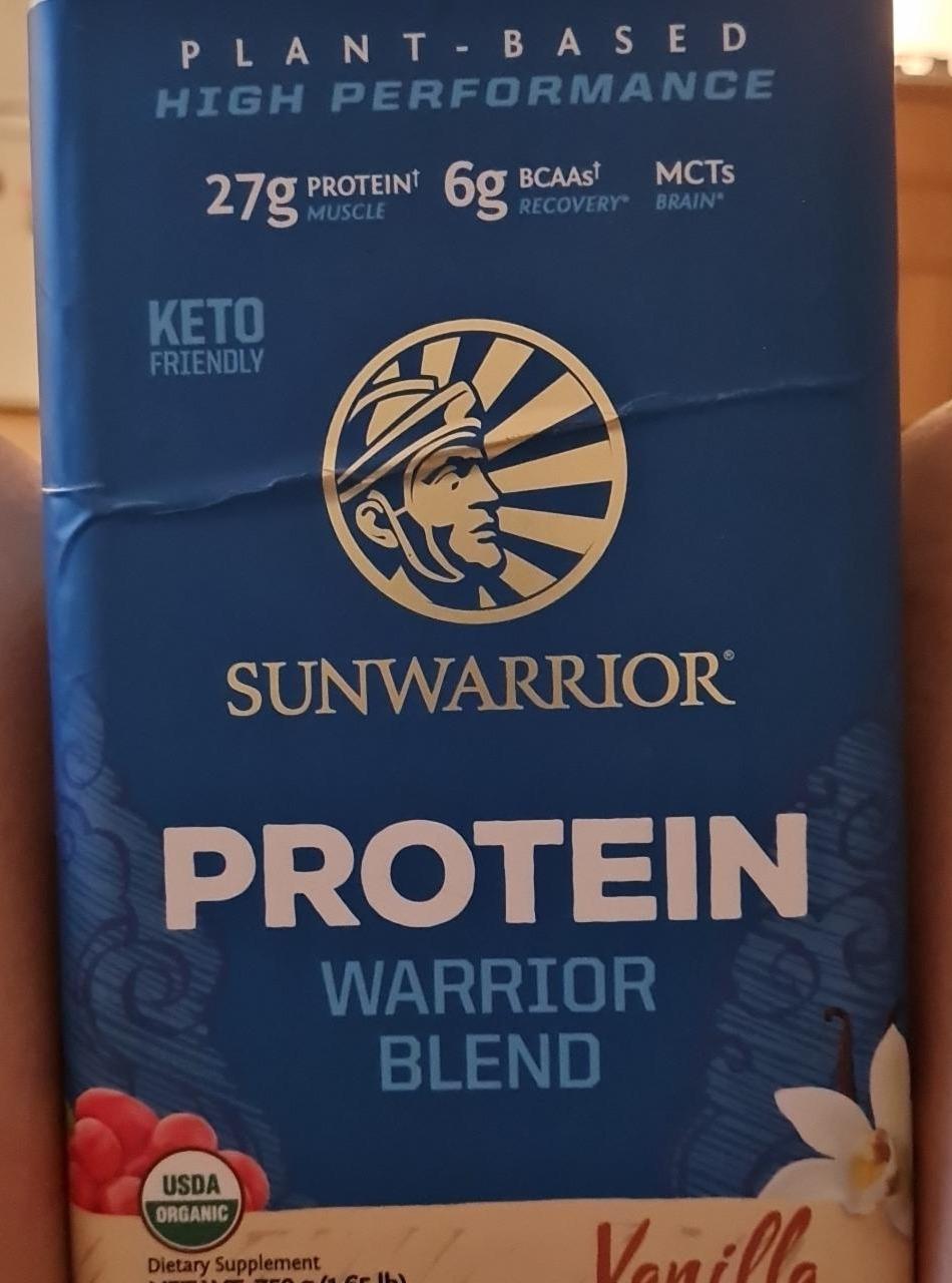 Fotografie - Protein Warrior Blend Organic Vanilla Sunwarrior