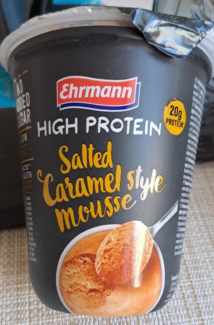 Fotografie - High Protein Salted Caramel style mousse Ehrmann
