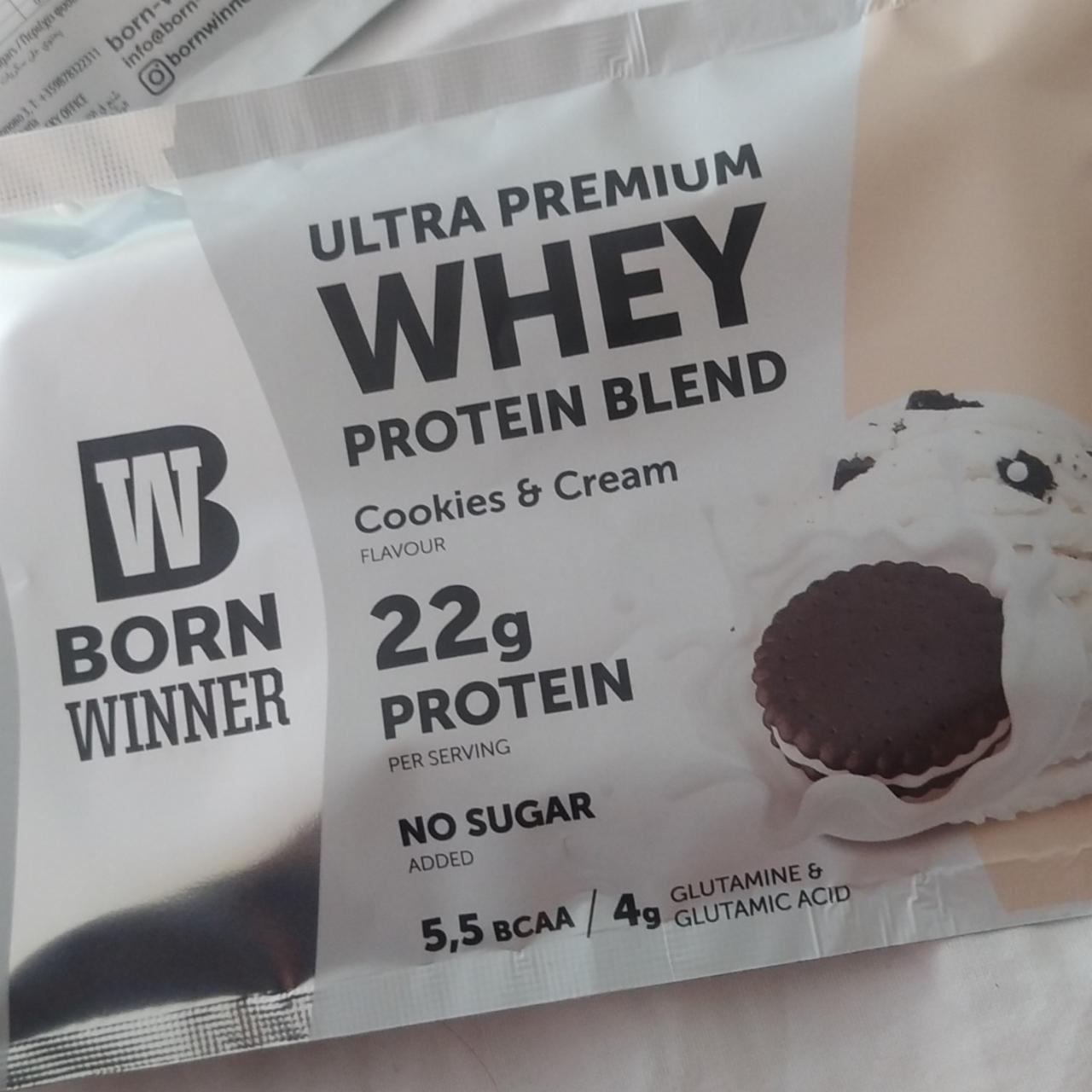 Fotografie - Ultra premium whey protein blend Cookies & Cream Born winner