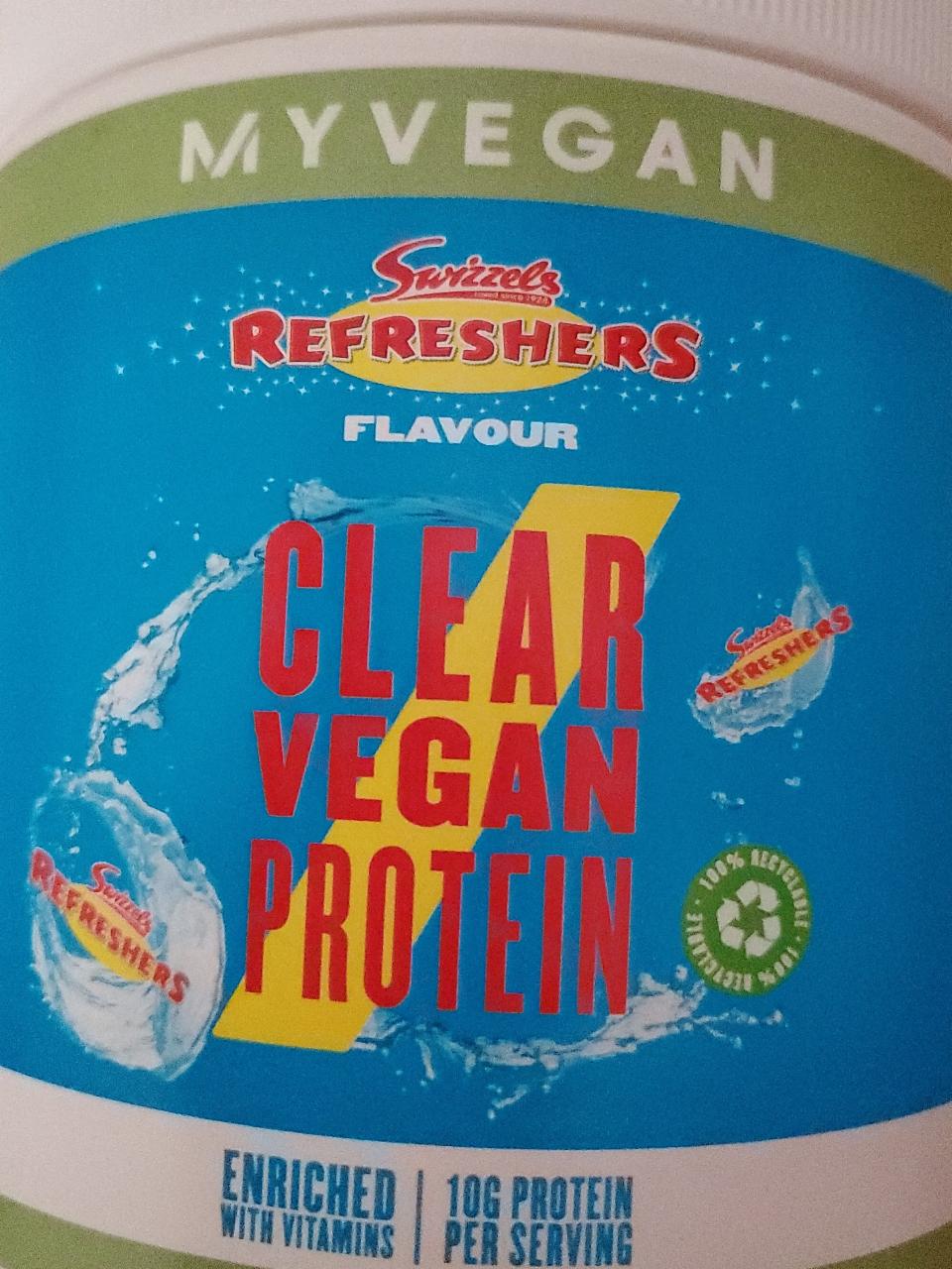 Fotografie - Clear Vegan Protein Swizzels Refreshers MyVegan