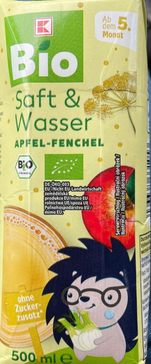 Fotografie - Bio Saft & Wasser Apfel-Fenchel K-Classic