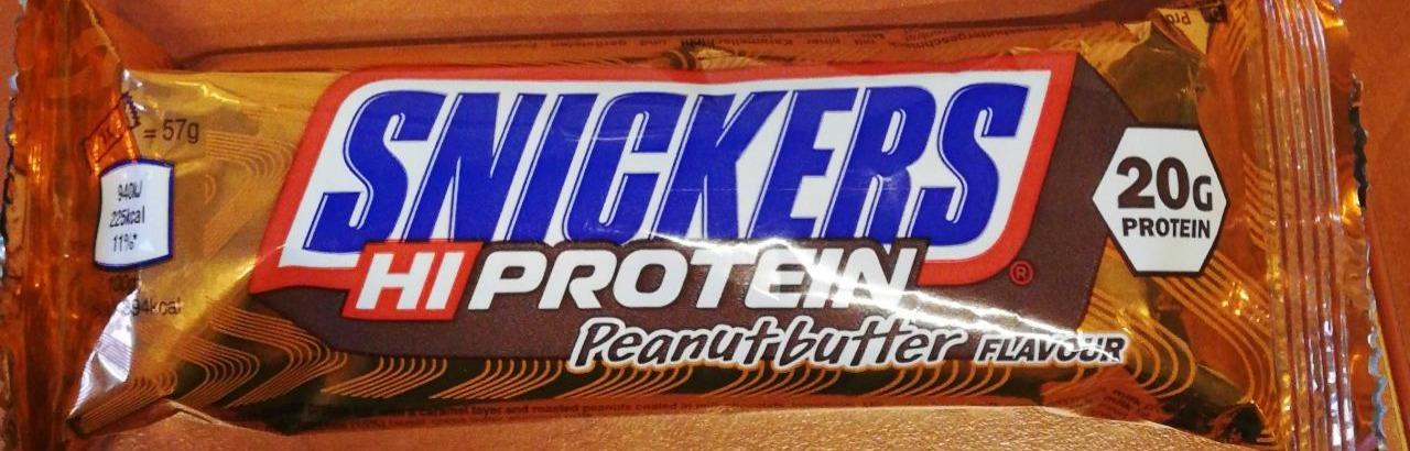 Fotografie - Snickers HIprotein peanut butter flavour