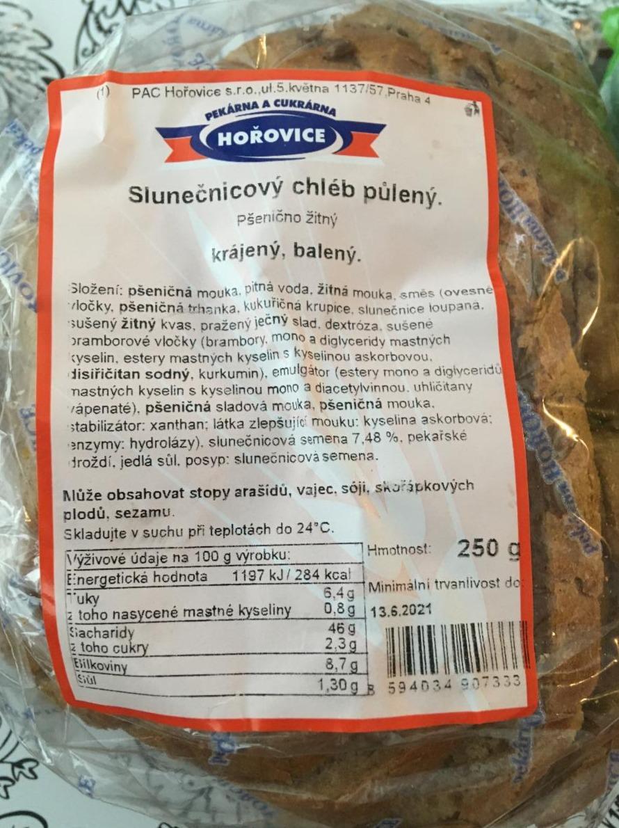 Fotografie - Slunečnicový chléb pšenično žitný Hořovice