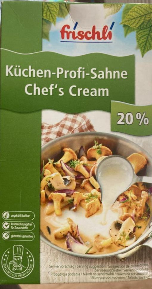Fotografie - Küchen profi sahne chef's cream 20% Frischli