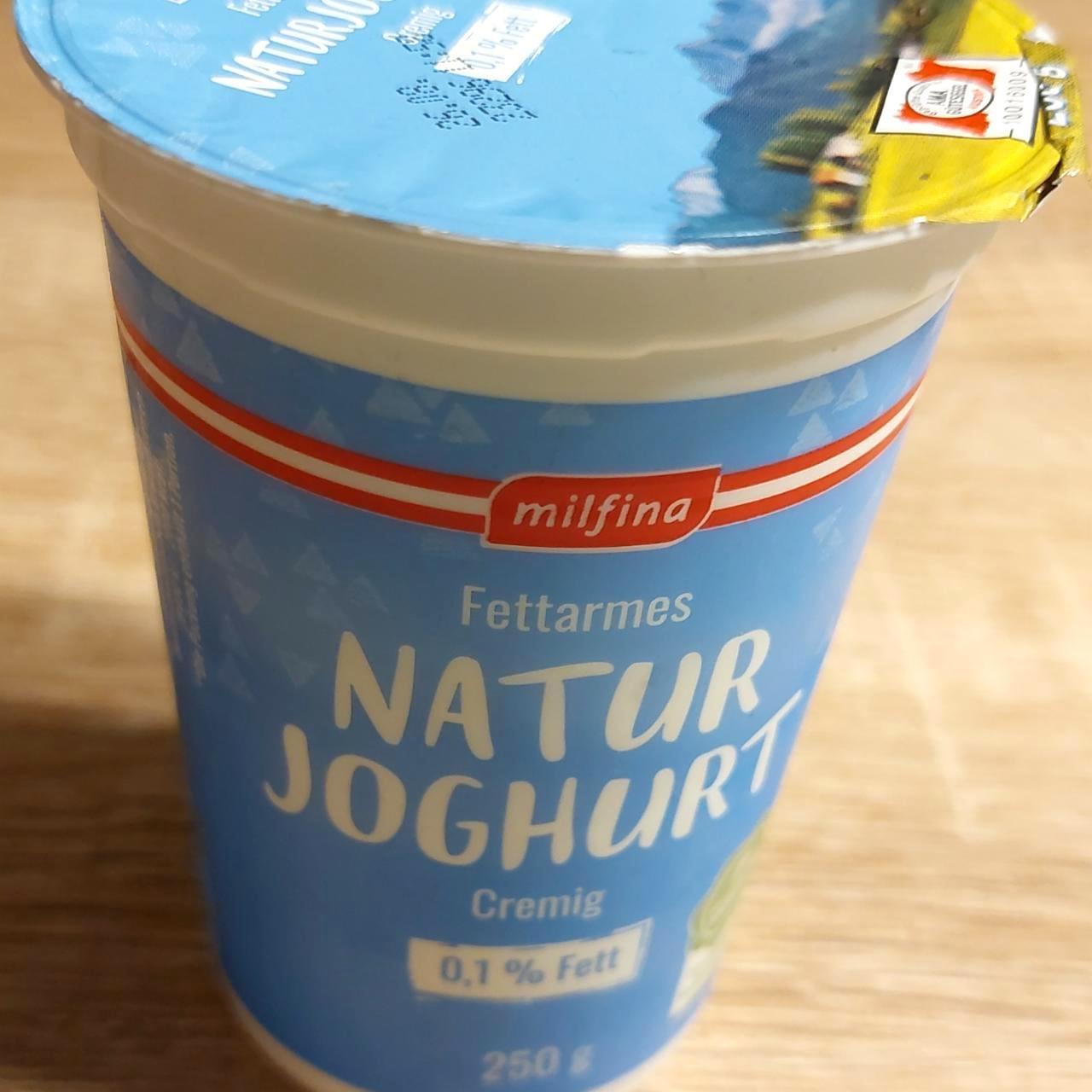 Fotografie - Fettarmes Natur Joghurt Cremig 0,1% Fett Milfina