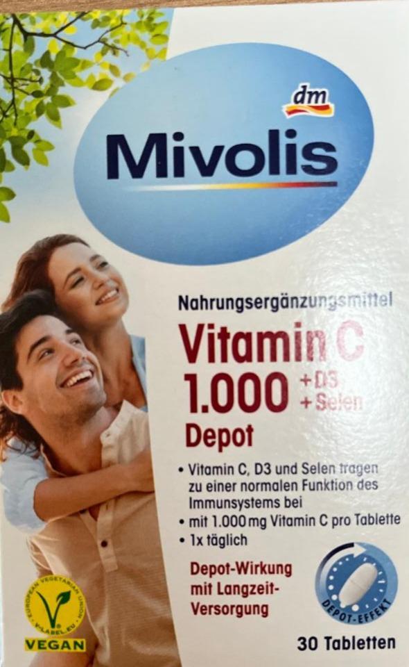 Fotografie - Vitamin C 1000 + D3 + Selen Mivolis