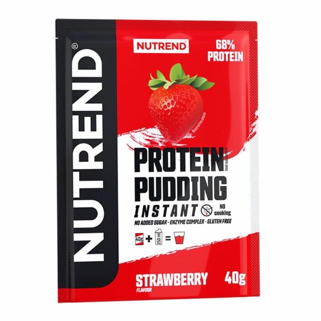 Fotografie - Protein pudding strawberry (jahoda) Nutrend