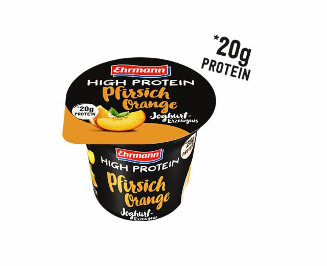 Fotografie - High Protein Pfirsich-Orange Joghurt Ehrmann