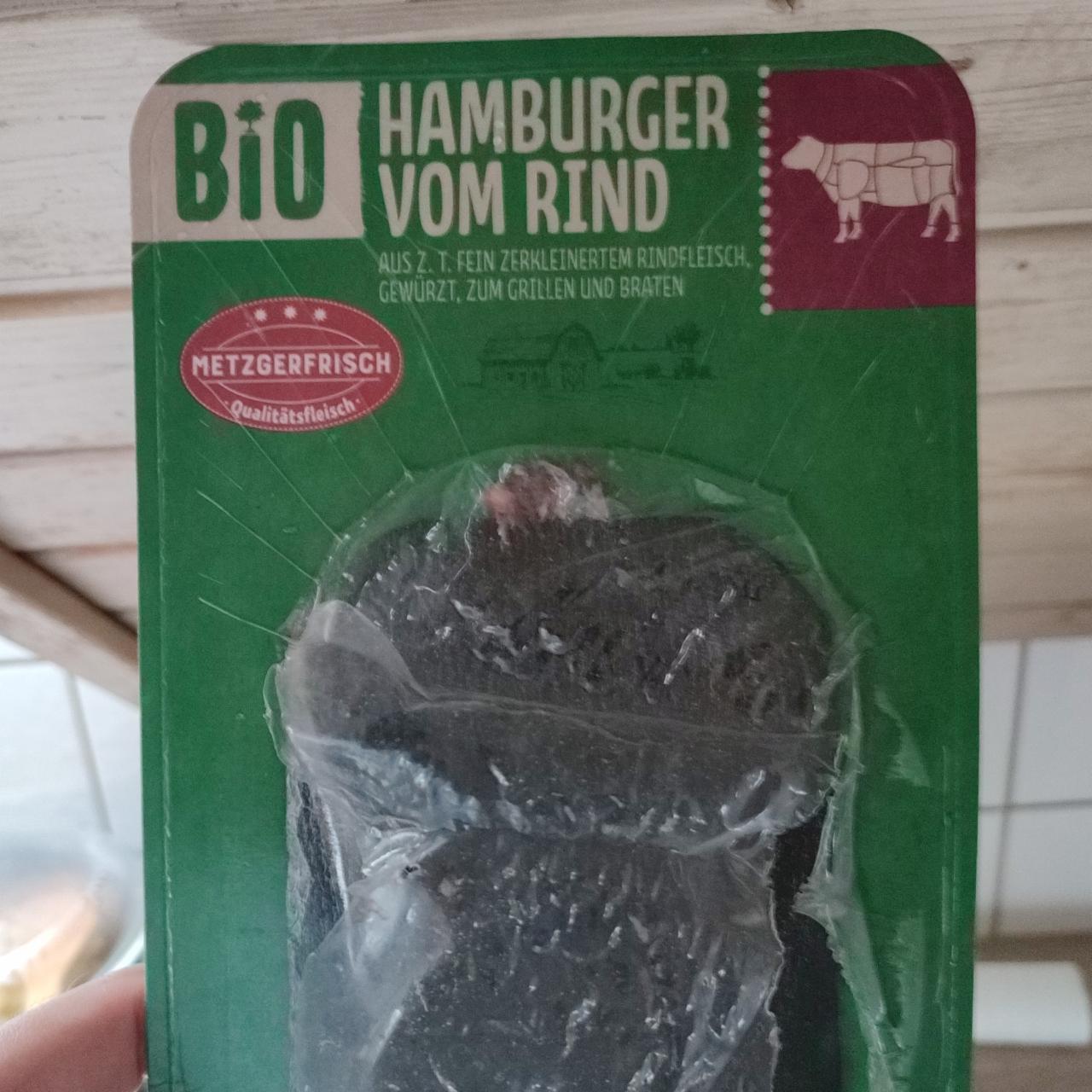 Fotografie - Frische Bio Hamburger Vom Rind Metzgerfrisch