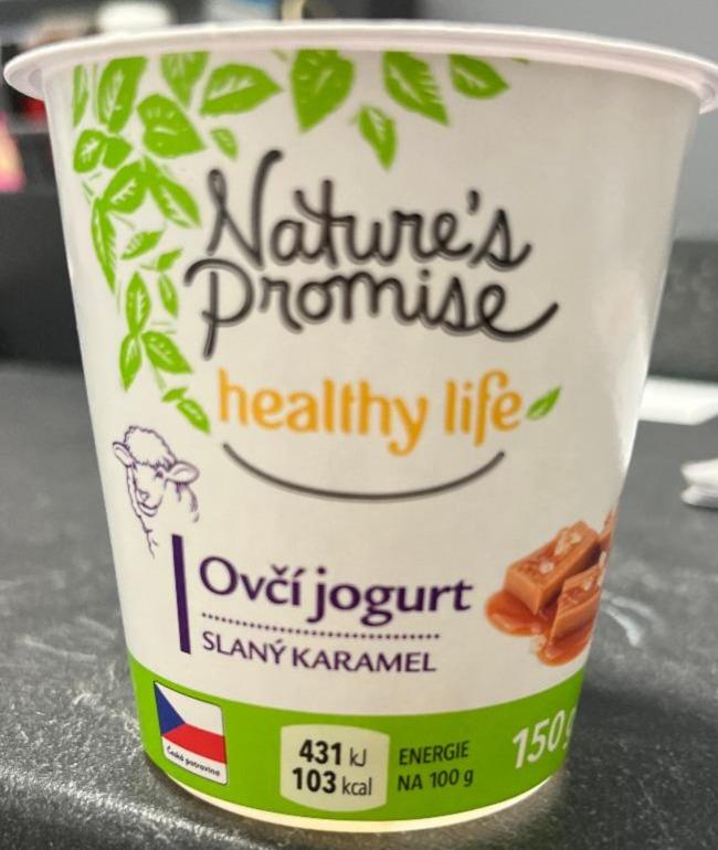 Fotografie - Ovčí jogurt Slaný karamel Nature's Promise