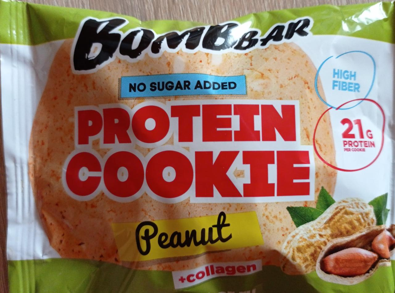 Fotografie - Protein Cookie Peanut + collagen Bombbar