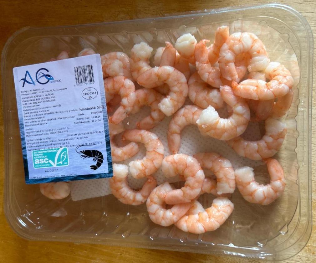 Fotografie - Vannamei krevety vařené vyloupané s ocásky AG Seafood