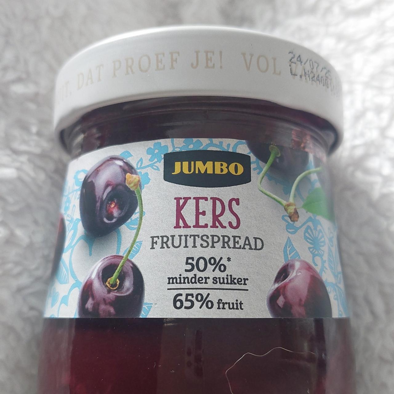 Fotografie - Kers Fruitspread 65% fruit Jumbo