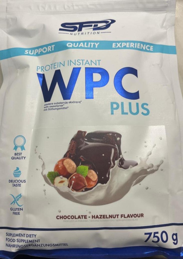 Fotografie - Protein instant WPC Plus Chocolate-hazelnut flavour SFD Nutrition
