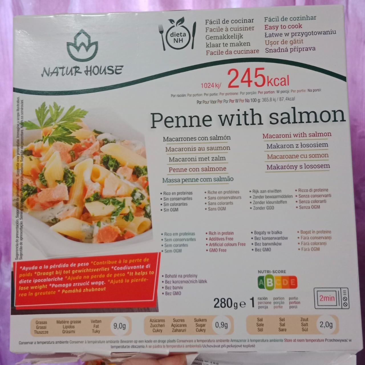 Fotografie - penne with salmon Natur House
