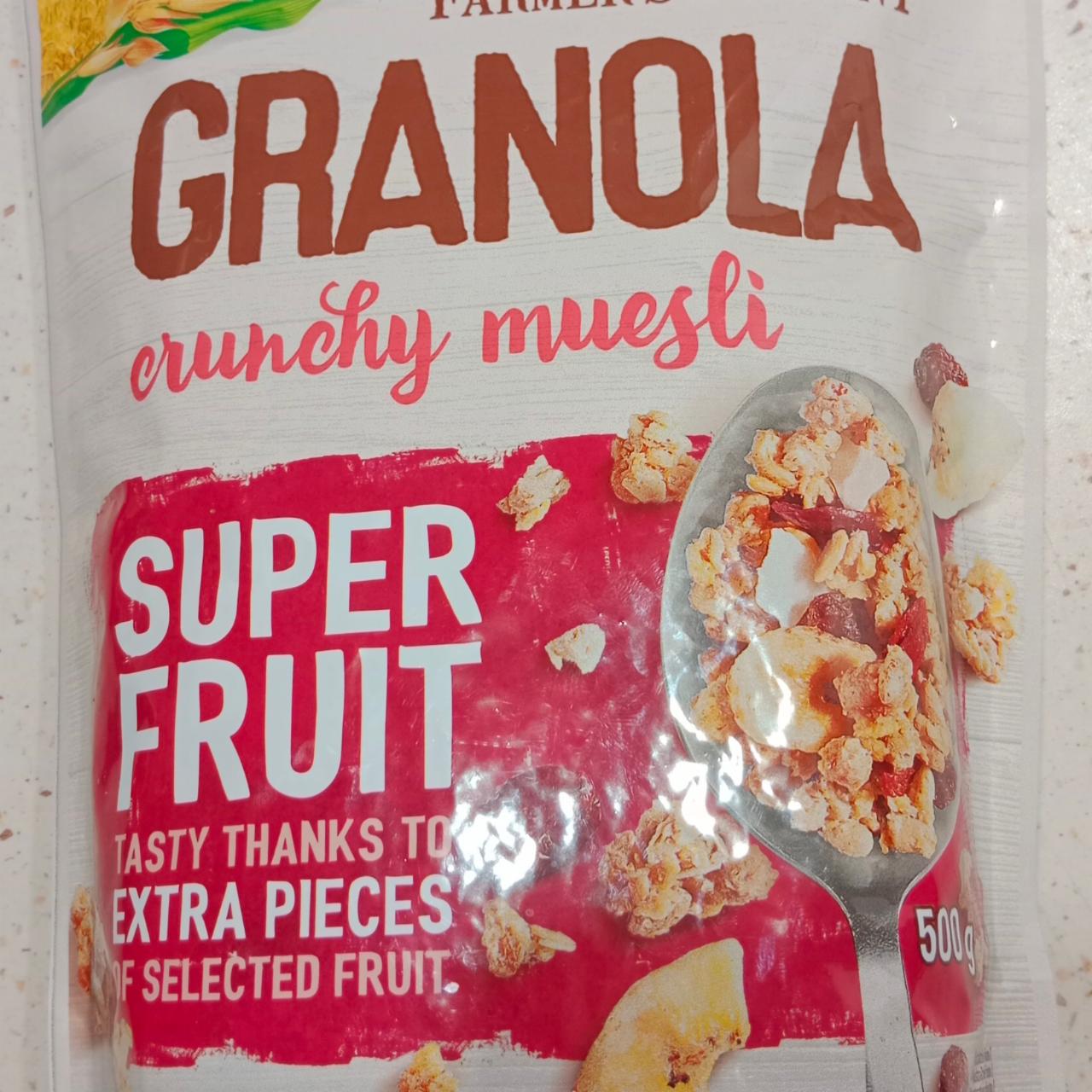 Fotografie - granola crunchy museli super fruit Bonavita
