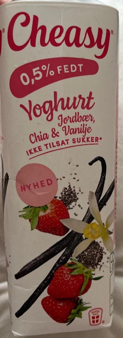 Fotografie - Yoghurt med jordbær, chia og vanilje Cheasy