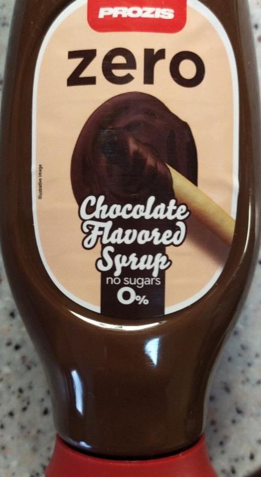 Fotografie - Zero chocolate flavored syrup Prozis