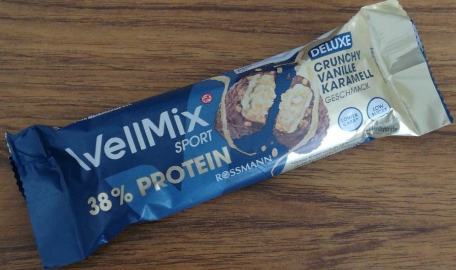 Fotografie - Crunchy Vanille Karamell 38% protein WellMix Sport