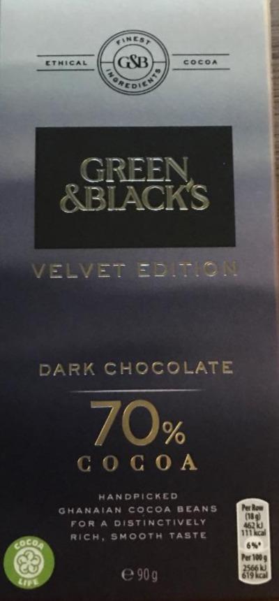 Fotografie - Green &Black’s 70% Velvet Edition