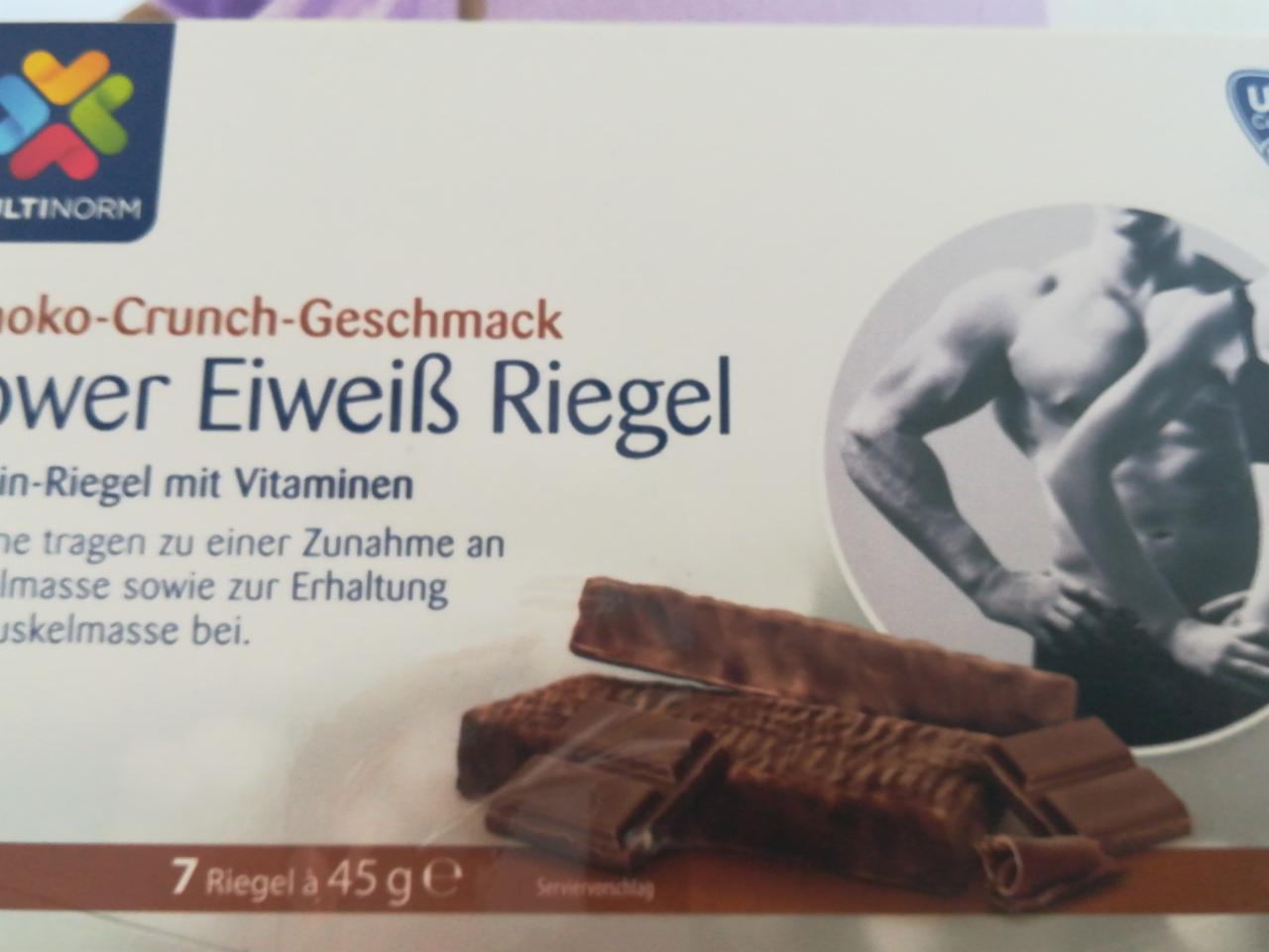 Fotografie - Power eiweiss riegel mit vitaminen Schoko-Crunch