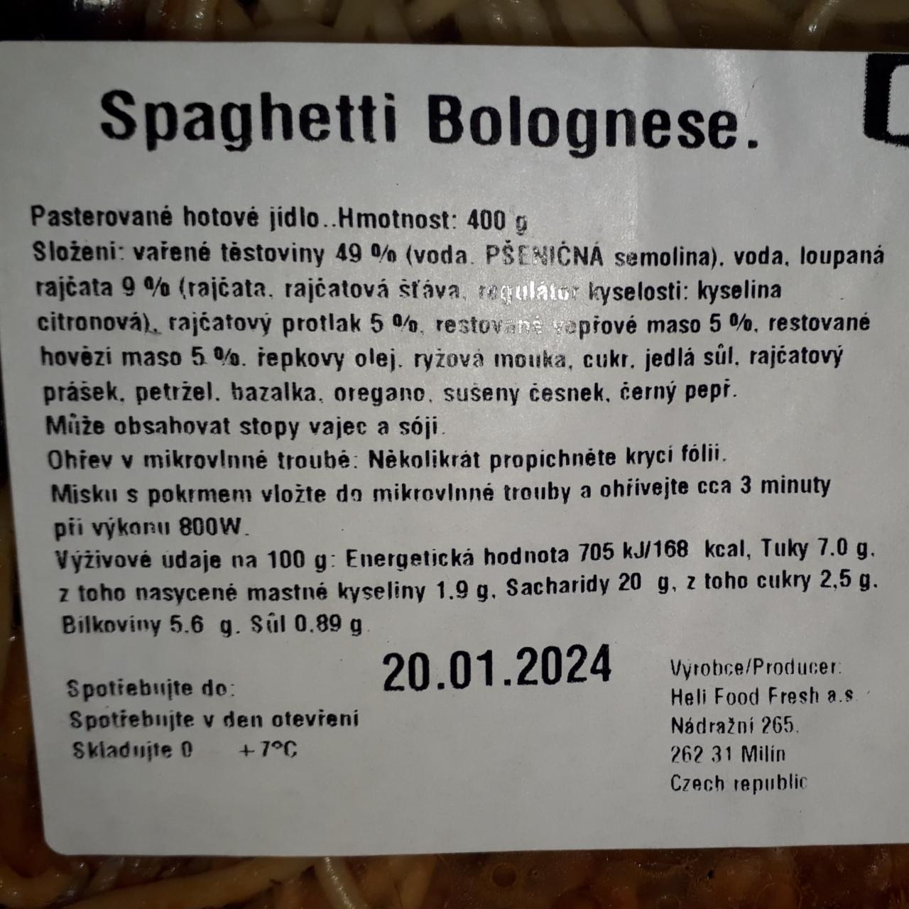 Fotografie - Spaghetti Bolognese Heli