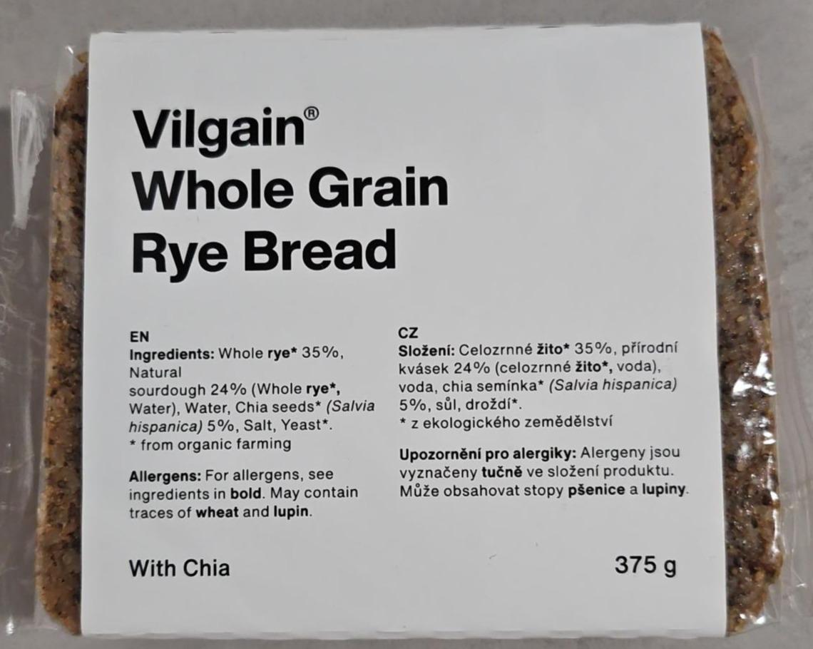Fotografie - Whole Grain Rye Bread with Chia Vilgain