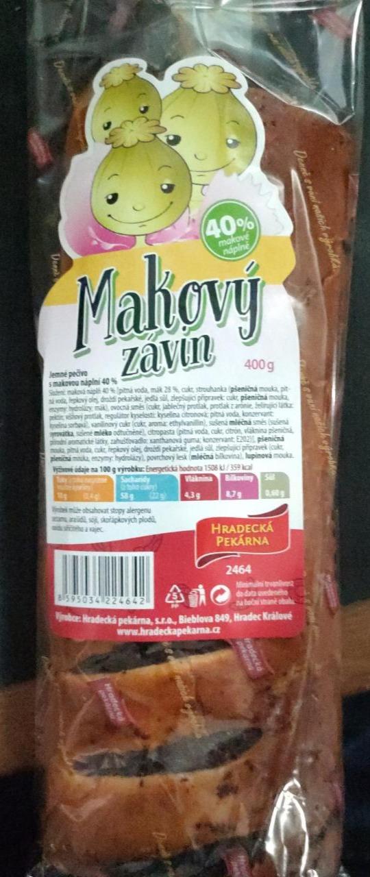 Fotografie - Makový závin 40% náplně Hradecká pekárna