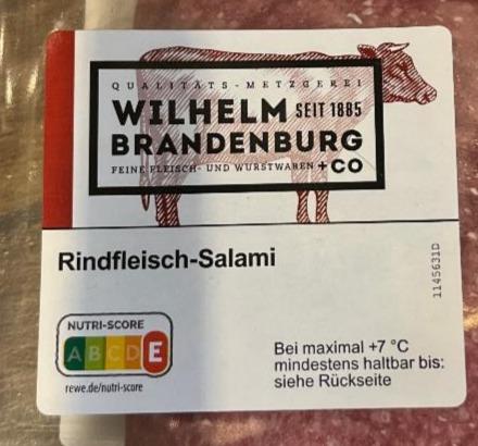 Fotografie - Rindfleisch-salami Wilhelm Brandenburg