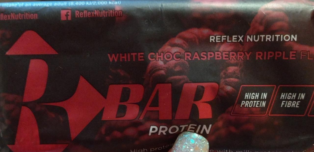 Fotografie - White Choc raspberry ripple Bar Reflex Nutrition