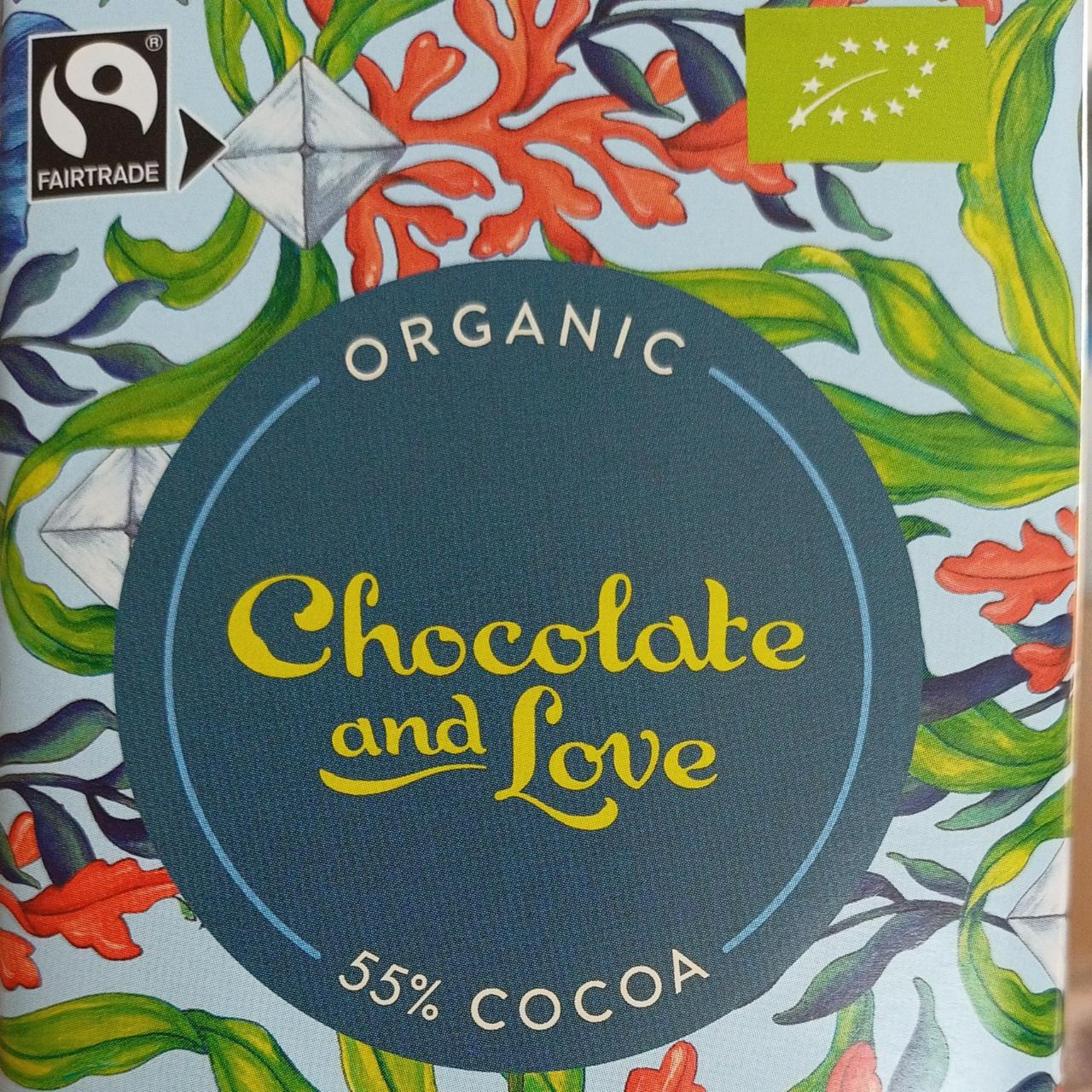 Fotografie - Chocolate and love 55% cocoa sea salt and caramel Fairtrade