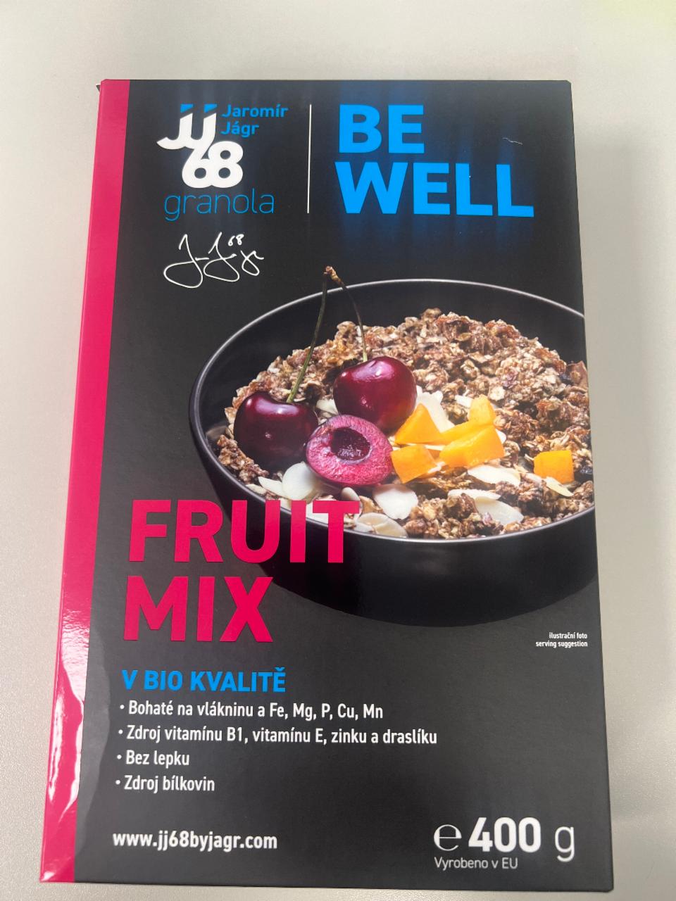 Fotografie - Be Well Granola Fruit Mix Bio JJ68