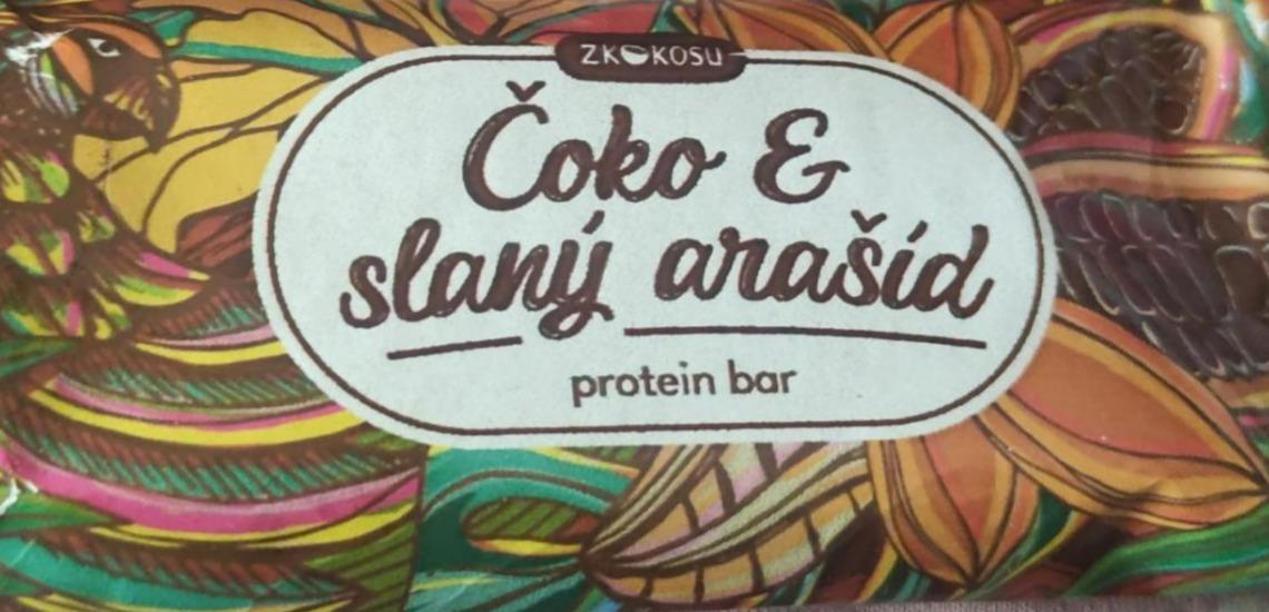 Fotografie - Čoko & slaný arašíd protein bar Zkokosu