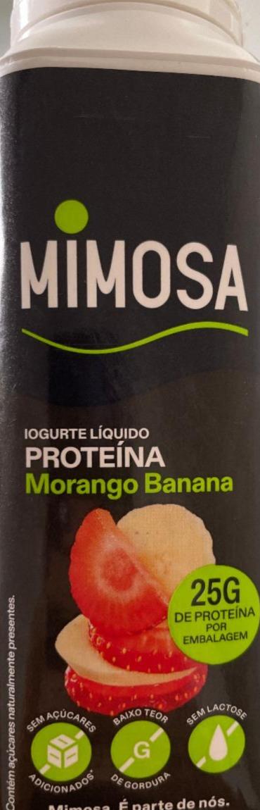 Fotografie - iogurte proteina Morango Banana Mimosa