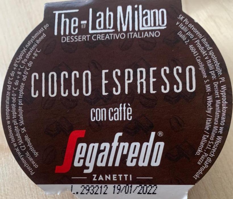 Fotografie - Ciocco Espresso dezertní pěna s ricottou a kávou Segafredo