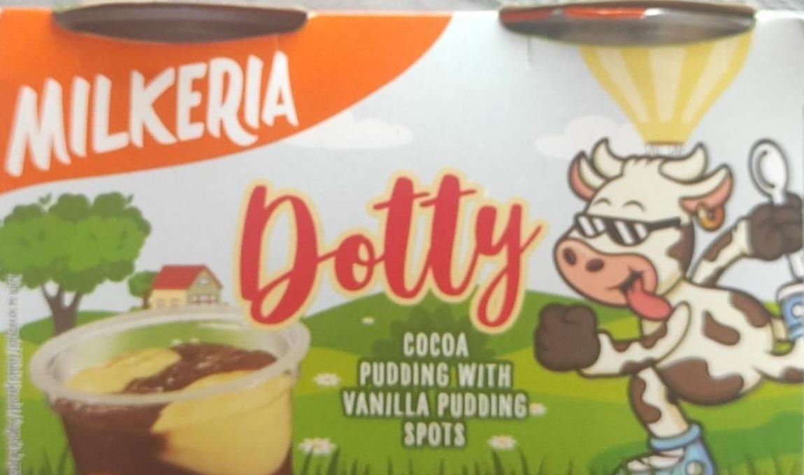 Fotografie - Dotty cocoa pudding with vanilla pudding spots Milkeria